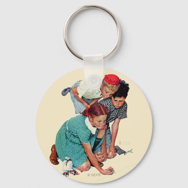 Marble Champion Key Ring (Front)