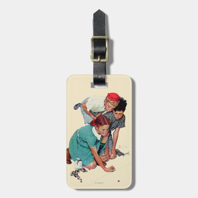 Marble Champion Luggage Tag (Front Vertical)
