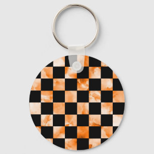 Marble Chequerboard Key Ring