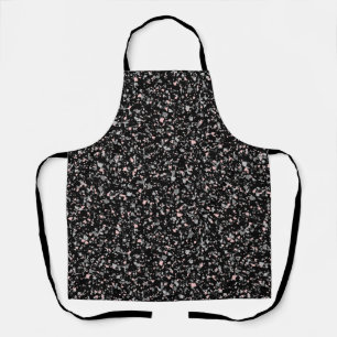 Marble chips stone shapes pieces abstract textured apron