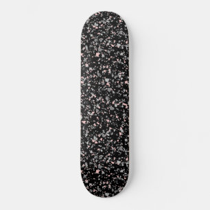 Marble chips stone shapes pieces abstract textured skateboard