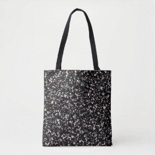Marble chips stone shapes pieces abstract textured tote bag