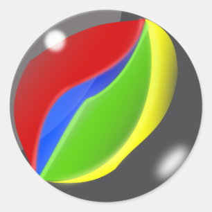Marble Classic Round Sticker