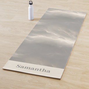Marble Cloud Texture Serene Luxury Yoga Mat