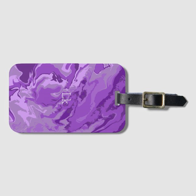 Marble Colour  Luggage Tag (Front Horizontal)