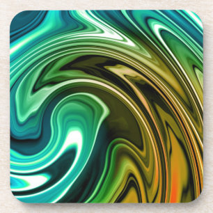 Marble Colour Waves Coaster