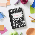 Marble Composition Notebook Personalised iPad Pro Cover<br><div class="desc">This iPad Smart Cover has the look of a classic black and white marble composition notebook. It's ready to be personalised with a name or your own message in red hand-written style lettering in the white label area on the front. With its classic school supplies design this iPad case makes...</div>