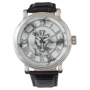 Marble Cross Watch