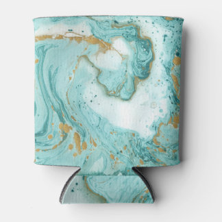 Marble decorative texture, artistic abstract paint can cooler