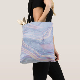 Marble design tote bag