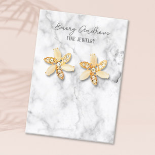 Marble Designer Jewellery Earring Holder Display Business Card