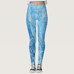 Marble Elegance: Natural Textured Surface. Leggings