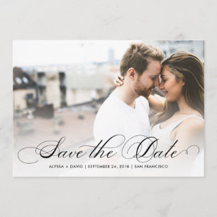 Marble Elegance   Photo Save the Date