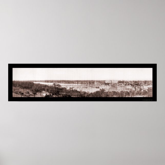 Marble Falls TX Scenic Photo 1908 Poster (Front)