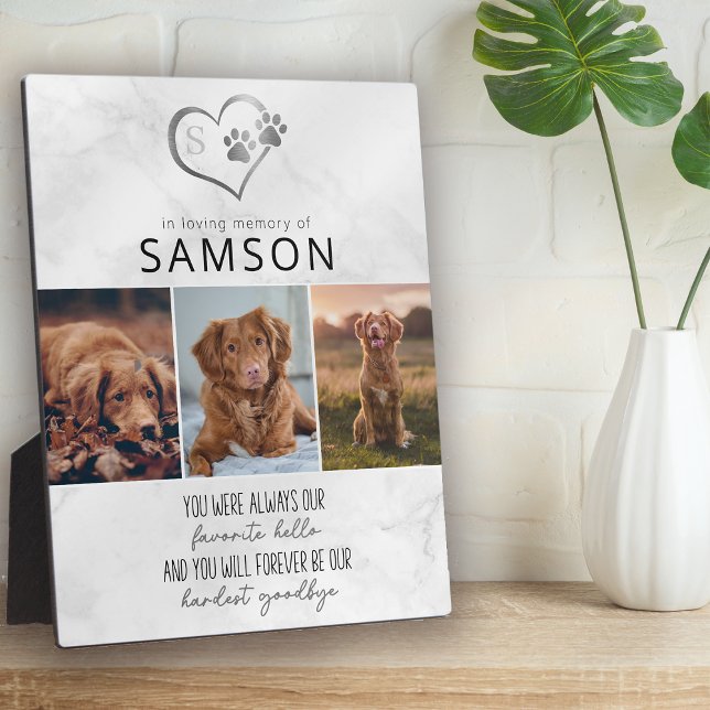 Marble Favourite Hello Hardest Goodbye Memorial  Plaque (Creator Uploaded)