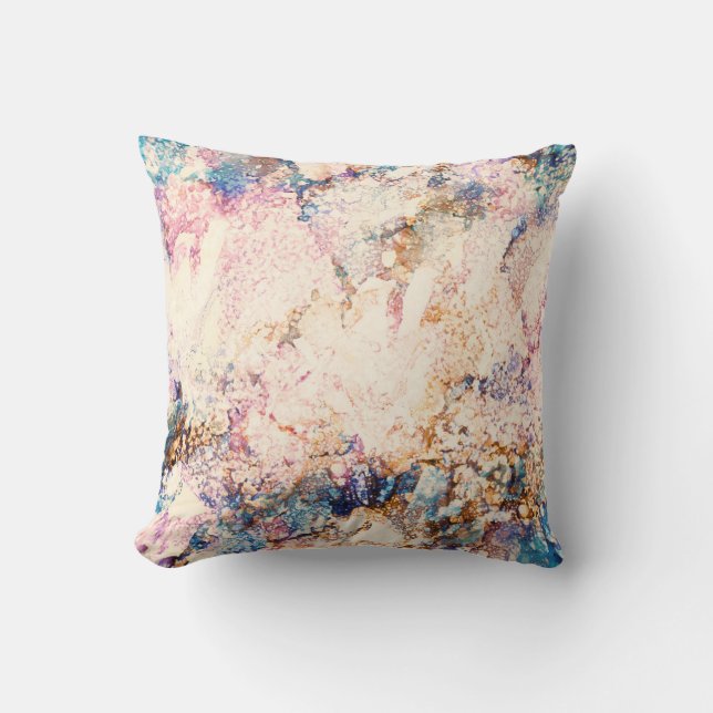 Marble Fluid Abstract Pattern Cushion (Front)