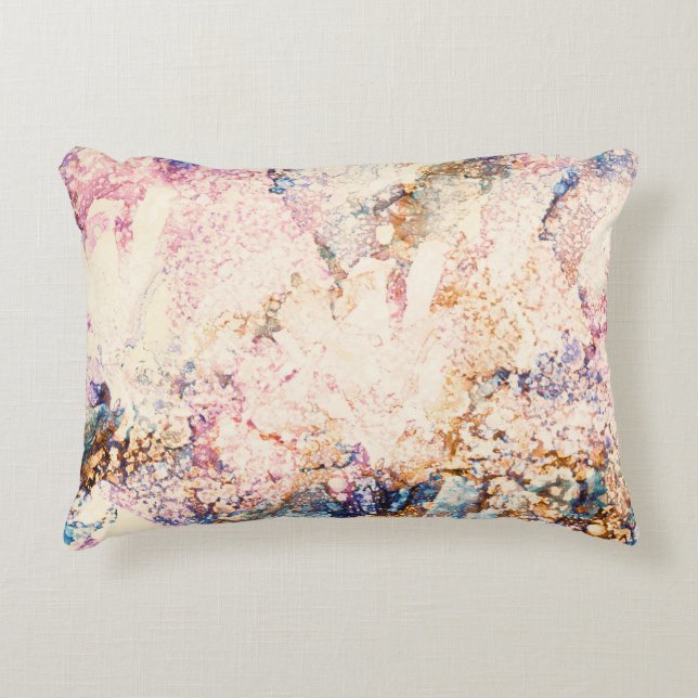 Marble Fluid Abstract Pattern Decorative Cushion (Front)