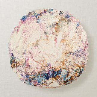 Marble Fluid Abstract Pattern Round Cushion