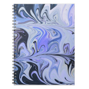 Marble Forms – White & Grey Minimal Texture Notebook