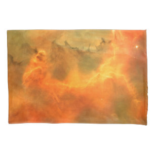 Marble Galaxy Gold Metallic Nebula Pillowcase
