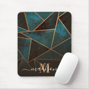 Marble Geometric Abstract Mouse Pad