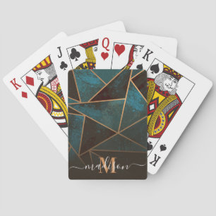 Marble Geometric Abstract Playing Cards