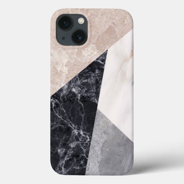 Marble Geometric Pattern Case-Mate iPhone Case (Back)