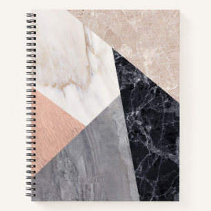 Marble Geometric Pattern  Notebook