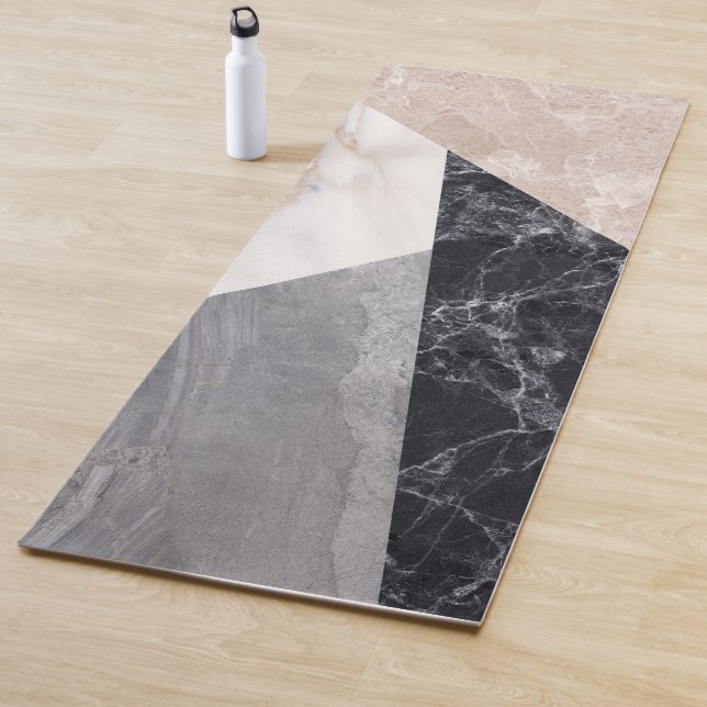 Marble Geometric Pattern Yoga Mat (In Situ)