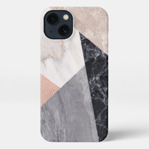 Marble Geometry Print iPhone 13 Case