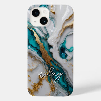 Marble Glitter Monogrammed Case- Mate iPhone Case