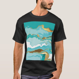 Marble, gold: abstract vintage background. T-Shirt