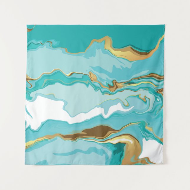 Marble, gold: abstract vintage background. tapestry (Front)