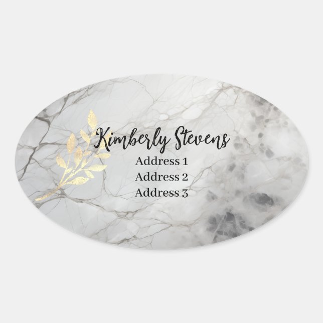 Marble Gold Leaf Stickers (MW1002-S) (Front)