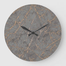 Marble & Gold Modern Wall Clock