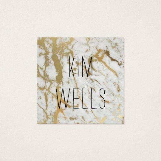 marble gold white stone modern business card