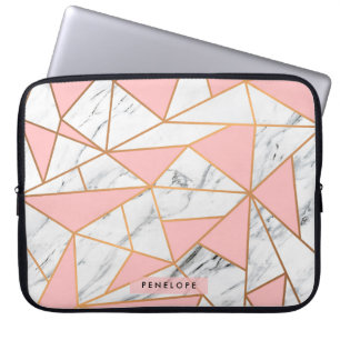 Marble Golden Mosaic Laptop Sleeve