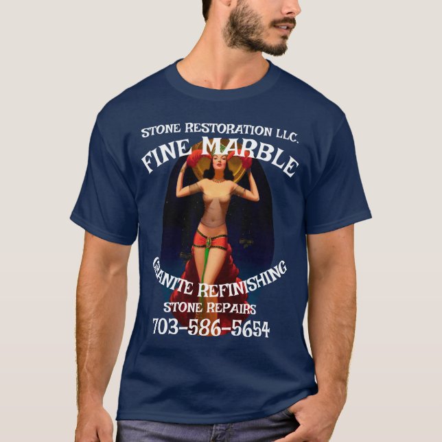 Marble Granite Refinishing Repair 703-586-5654 VA T-Shirt (Front)
