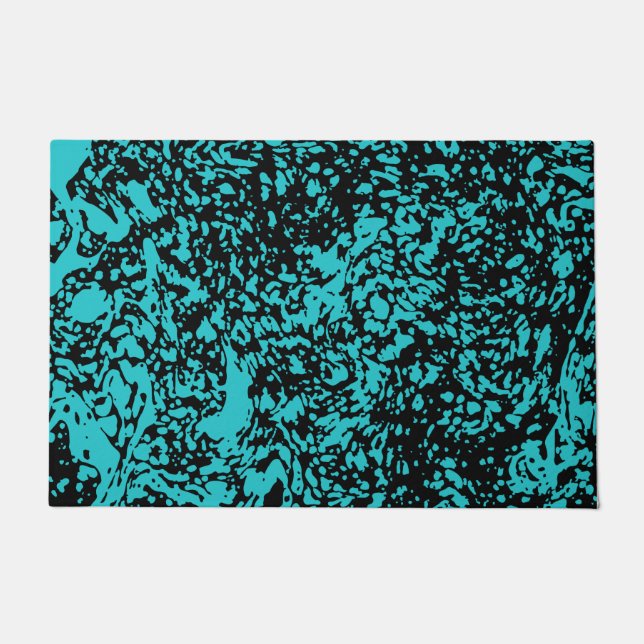 Marble Granite Texture Blue   Doormat (Front)