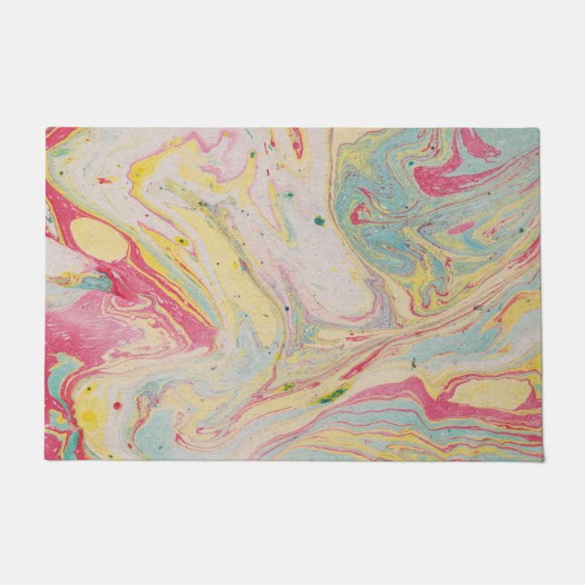 Marble Granite Texture Colourful   Doormat (Front)