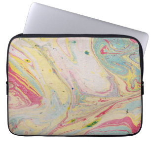 Marble Granite Texture Colourful Laptop Sleeve