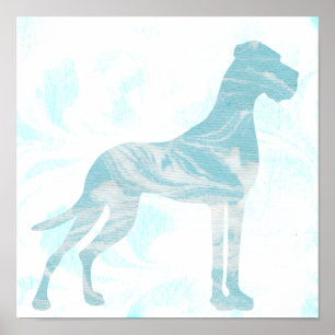 Marble Great Dane Poster