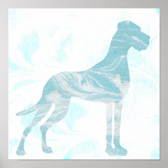 Marble Great Dane Poster (Front)