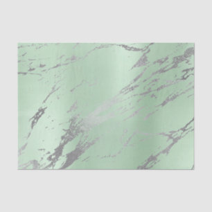 Marble Grey Mint Green Gold Metallic Silver Tissue Paper