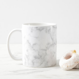 Marble Grey White Abstract Pattern Modern Elegant Coffee Mug
