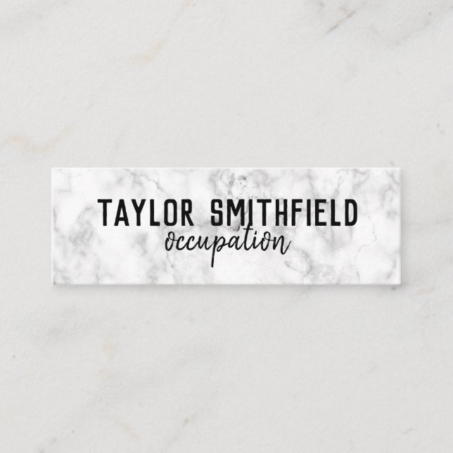 marble grunge mini business card (Front)