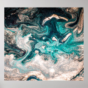 Marble Handmade: Traditional Luxury Texture. Poster