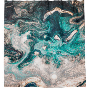 Marble Handmade: Traditional Luxury Texture. Shower Curtain