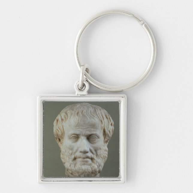 Marble head of Aristotle Key Ring (Front)