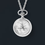 Marble initial monogram watch<br><div class="desc">Marble effect initial monogram personalised design. Ideal for birthday,  Christmas,  graduation,  wedding or any celebration.</div>